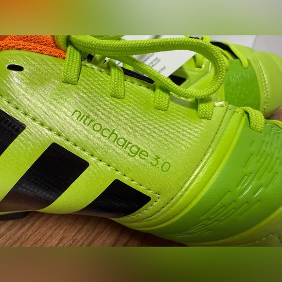 Adidas Men\'s Nitrocharge 1.0 TRX FG Ftball Soccer Solar Lime Cleats RARE Size 11 main image 8